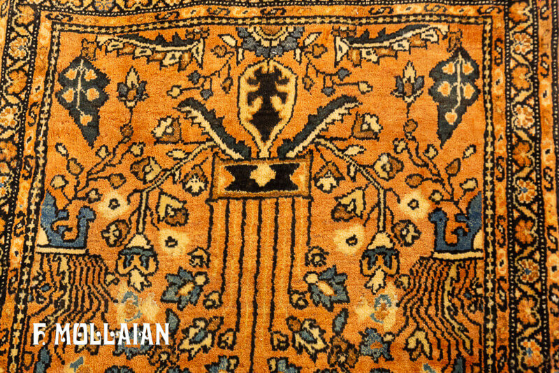 Antique Persian Saruk Farahan Rug (146x54 cm)
